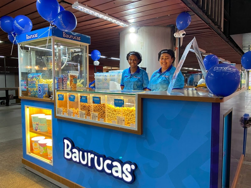 Baurucas inaugura quiosque de pipoca gourmet no MetrôRio