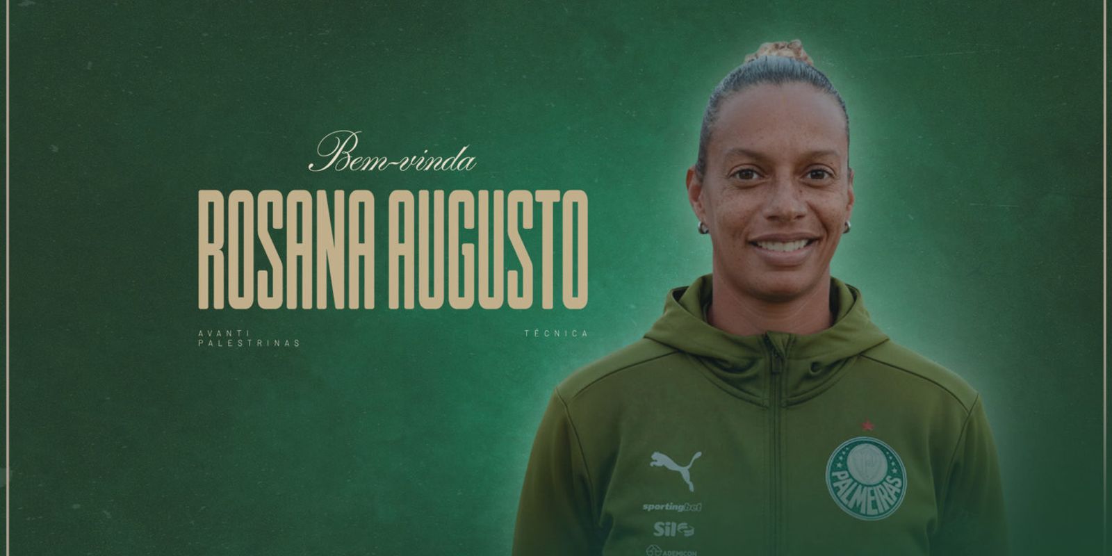 Rosana augusto assume o comando técnico do time feminino do palmeiras