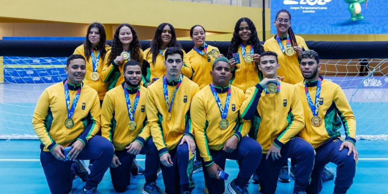 Parapan de jovens: brasil brilha e domina o goalball com ouro duplo