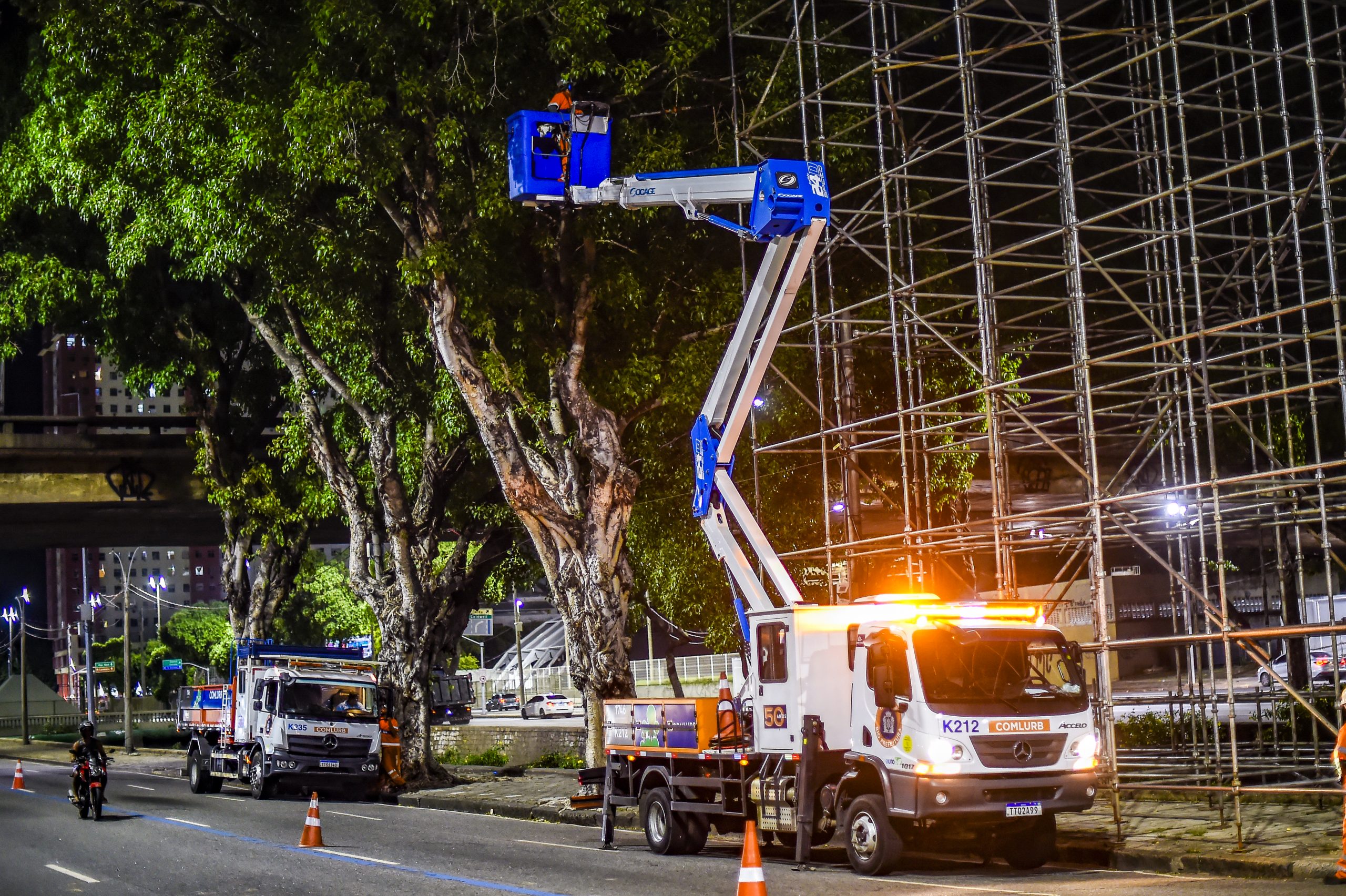 Comlurb realiza podas preventivas para garantir a segurança dos desfiles de carnaval