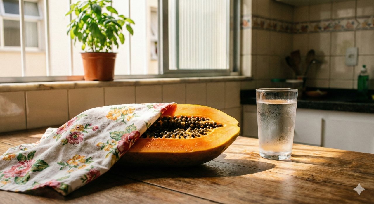Mamão: a fruta leve que desintoxica fígado e intestino com facilidade