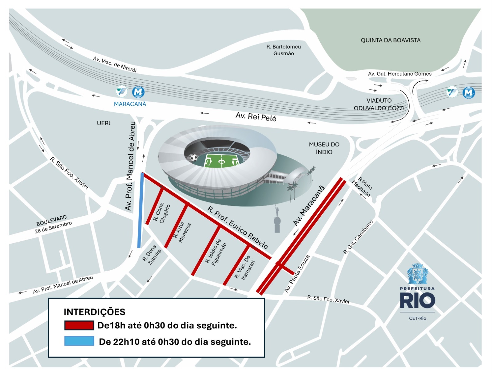 Fique atento: CET-Rio monta operação especial de trânsito para Flamengo x Madureira