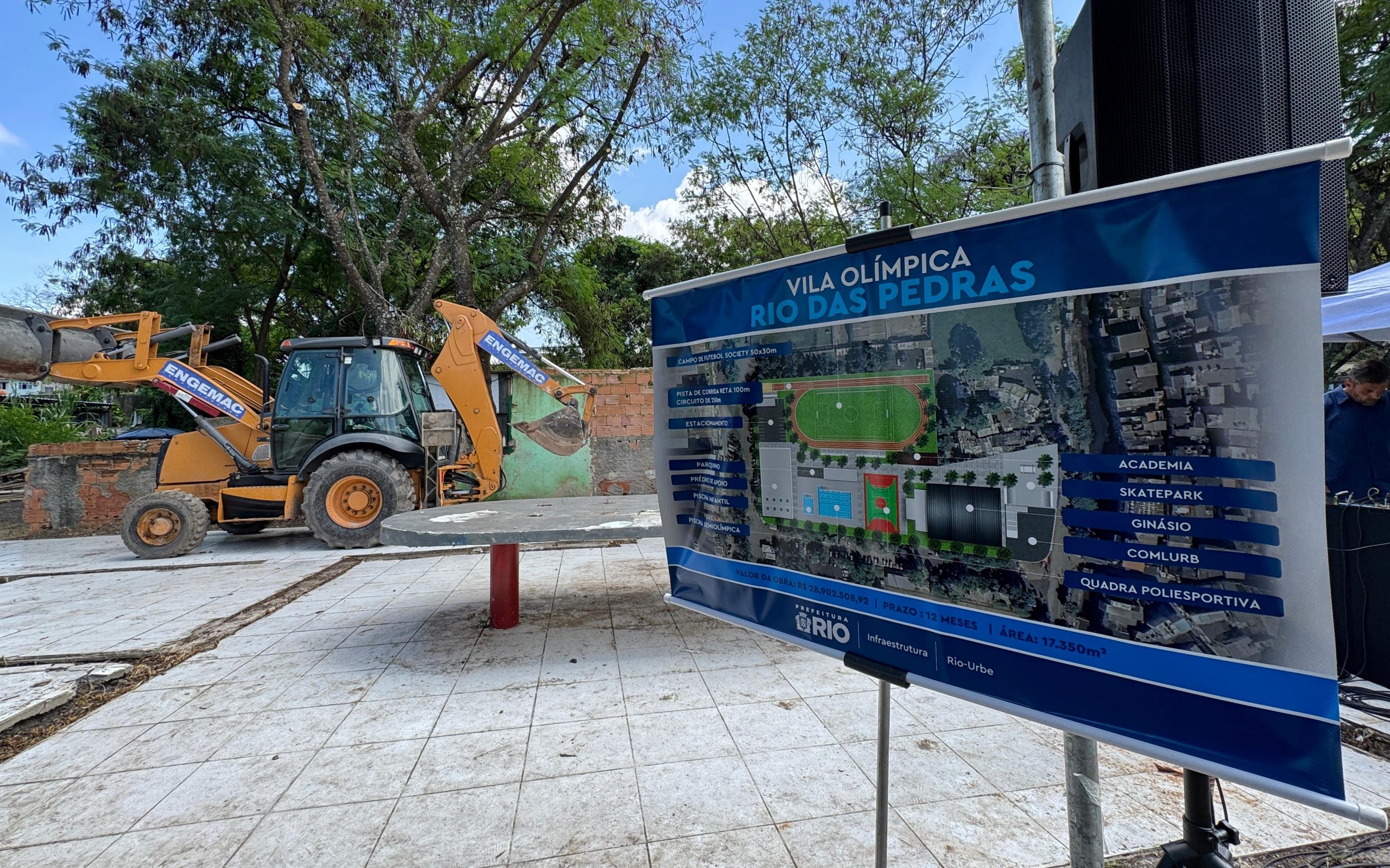Rio das Pedras terá nova Vila Olímpica; obras começam com presença do prefeito