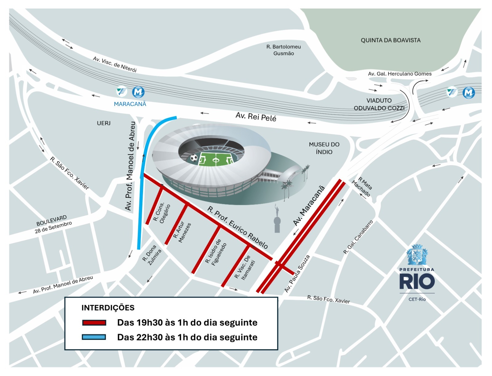 Trânsito no Maracanã: veja as alterações para jogo de Madureira x Flamengo