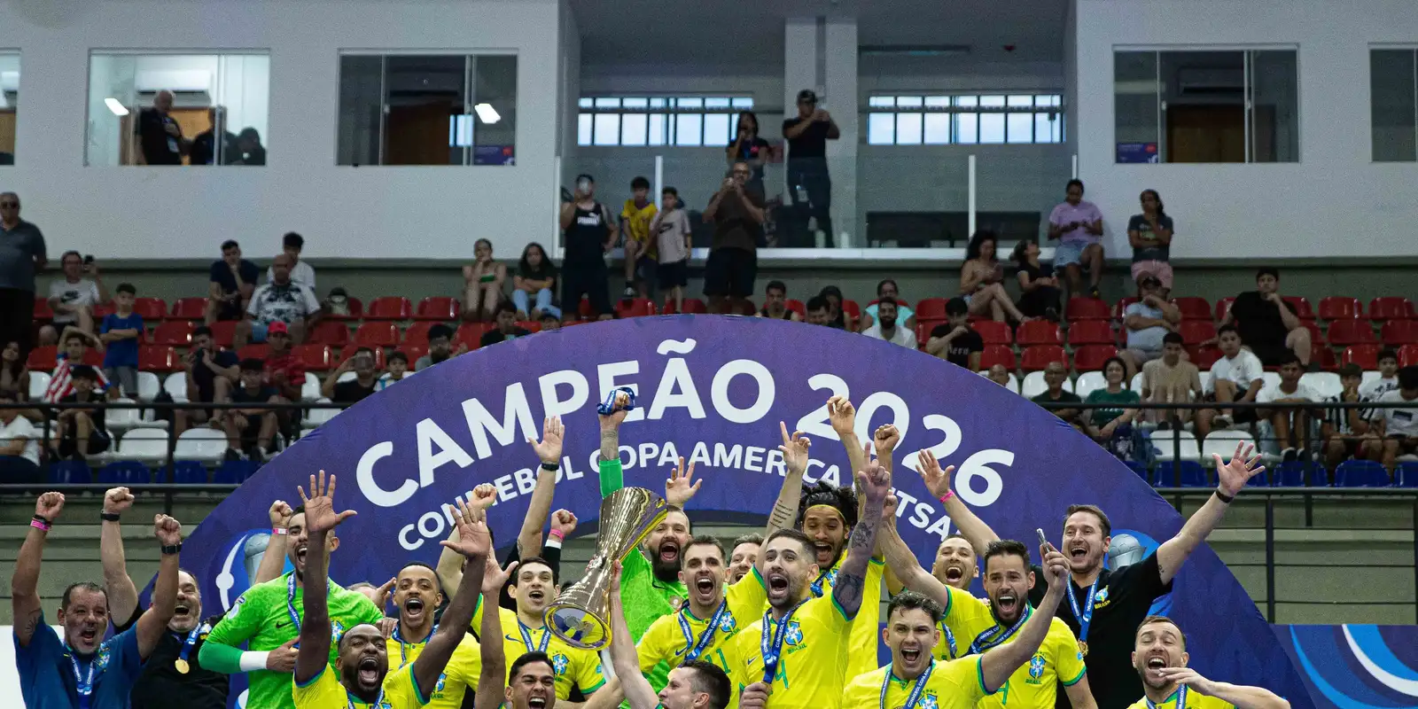 Brasil supera a Argentina e levanta seu 12º troféu da Copa América de Futsal