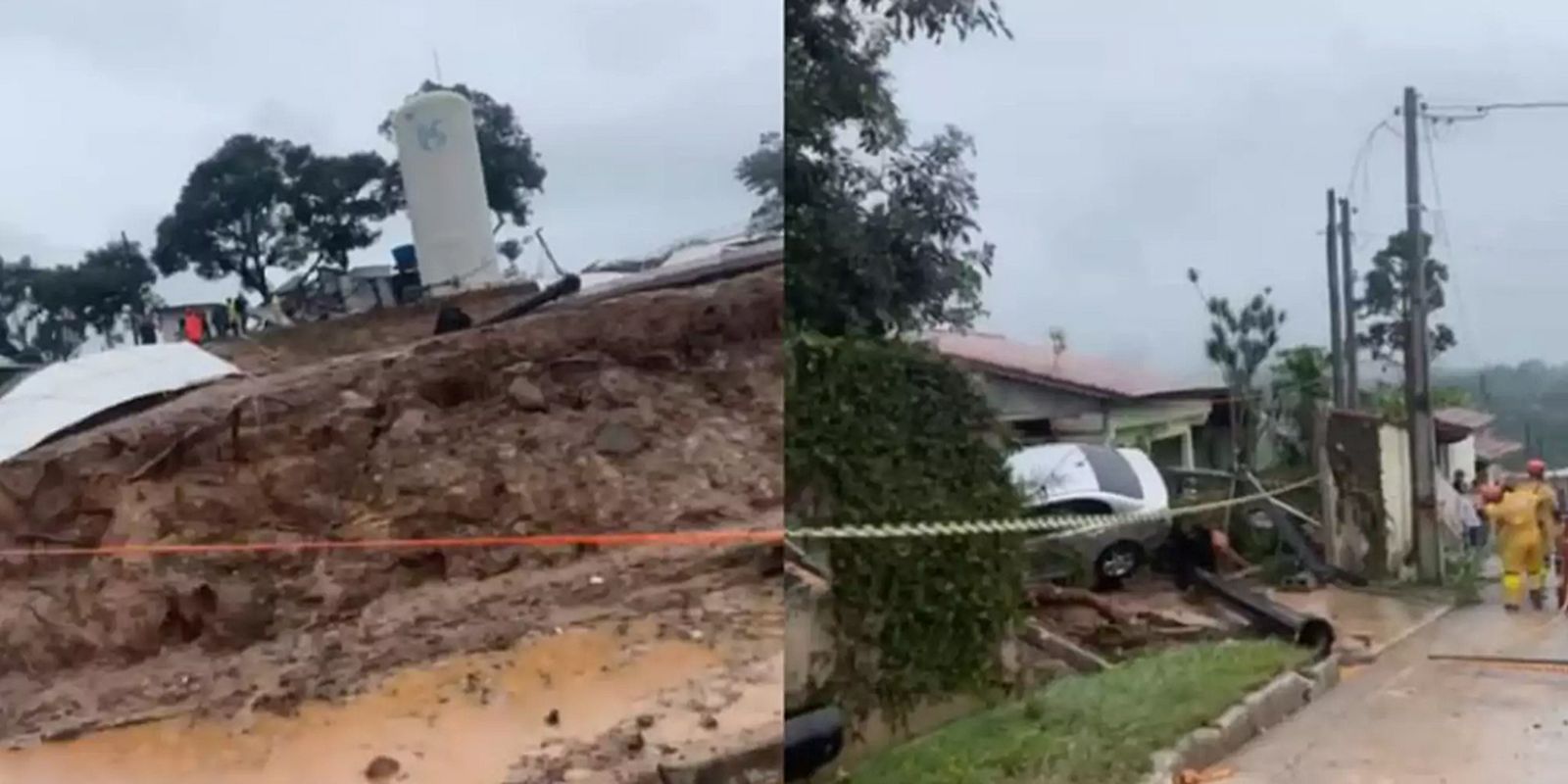 Reservatório da Sabesp em construção rompe e causa morte em Mairiporã