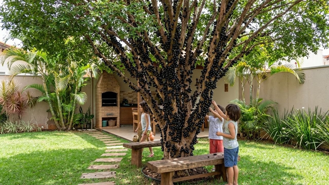 Estas árvores frutíferas oferecem sombra e frutas sem danificar seu quintal