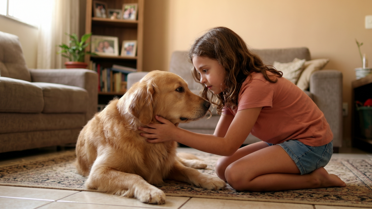 Crescer com cães em casa pode aumentar a empatia dos seus filhos, aponta estudo