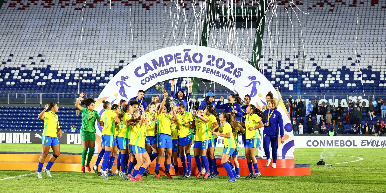 É hexa! Brasil vence Argentina em clássico eletrizante e conquista Sul-Americano Sub-17 feminino