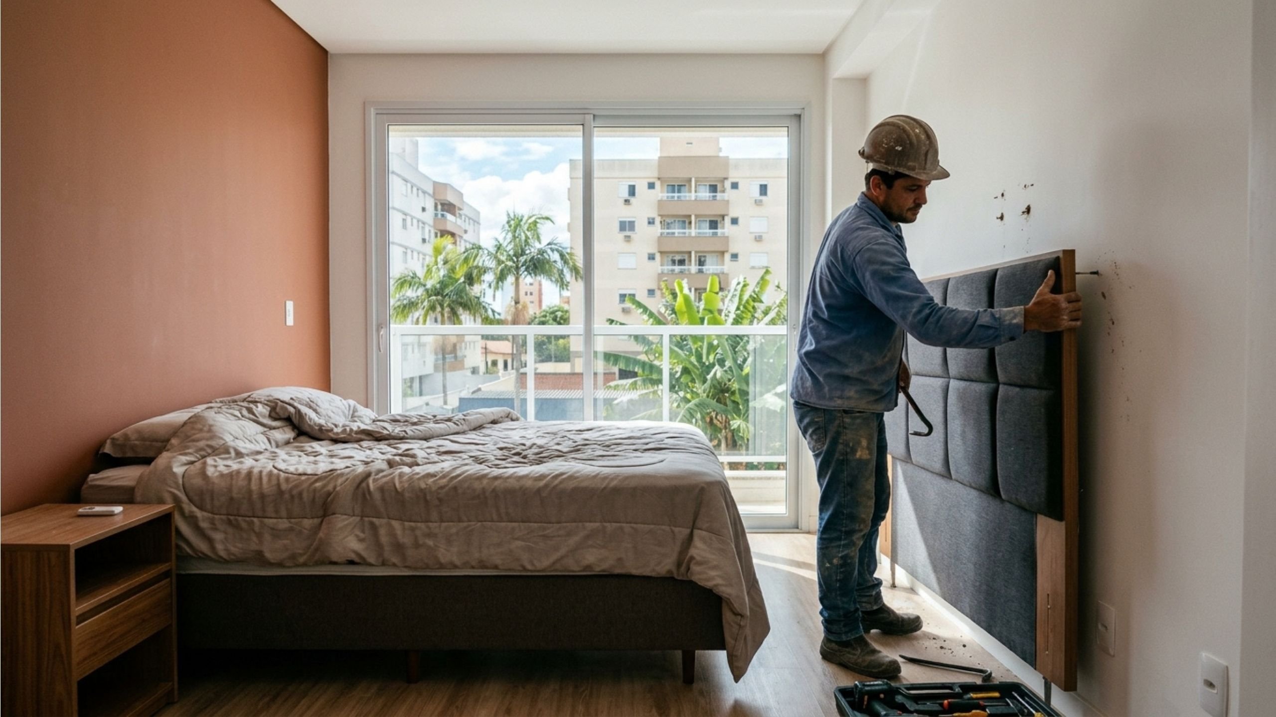 Esqueça a cabeceira: o minimalismo que vai dominar seu quarto em 2026