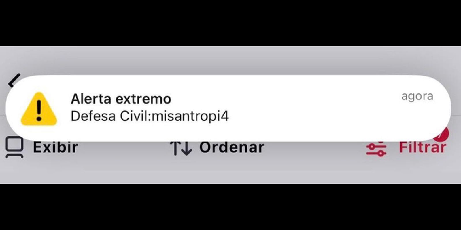 Alerta falso da Defesa Civil: o que significa a palavra “misantropia”?