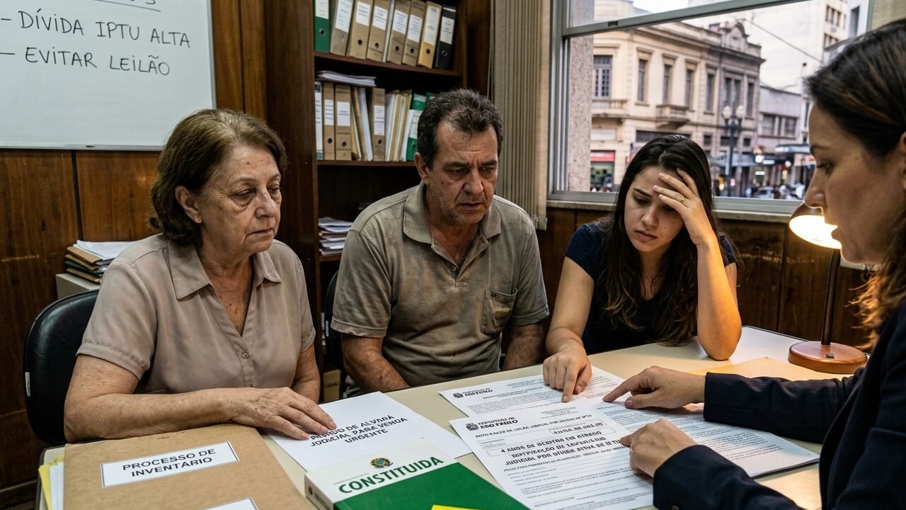Imóvel herdado em risco: R$ 38 mil de IPTU atrasado pode levar casa a leilão
