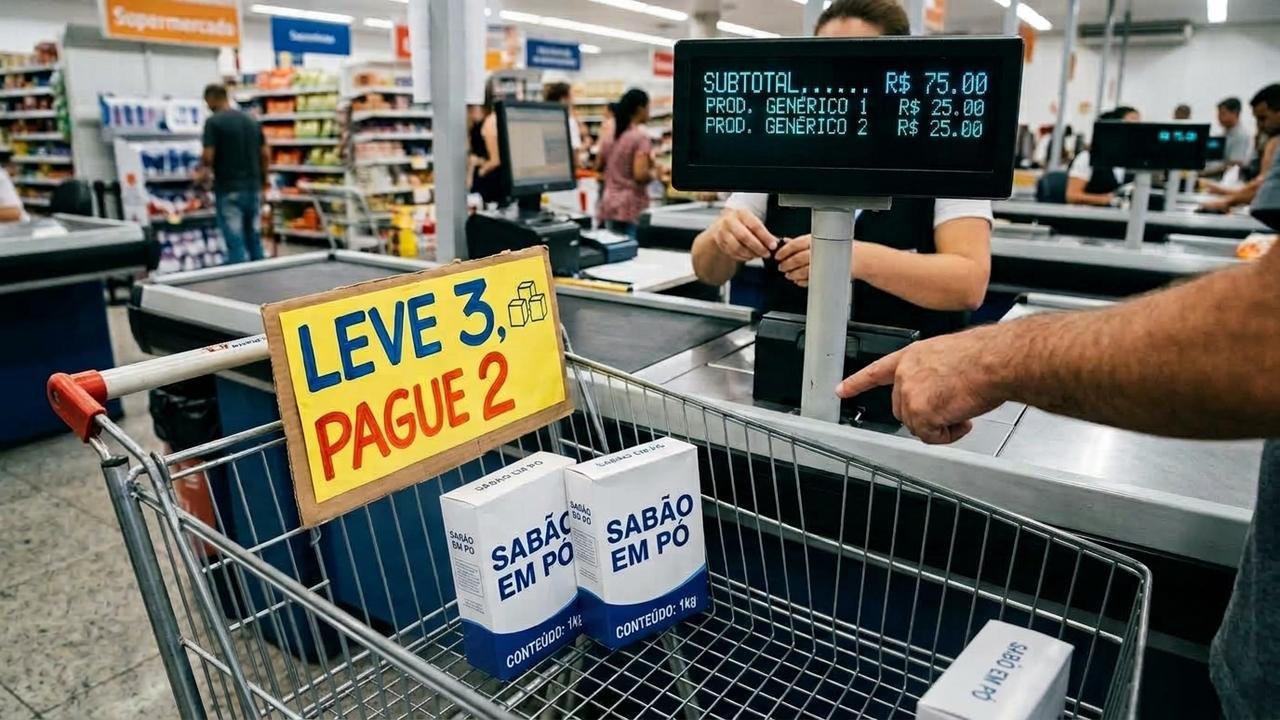 Promoção ‘leve 3, pague 2’: cliente perde desconto no caixa e entenda o porquê
