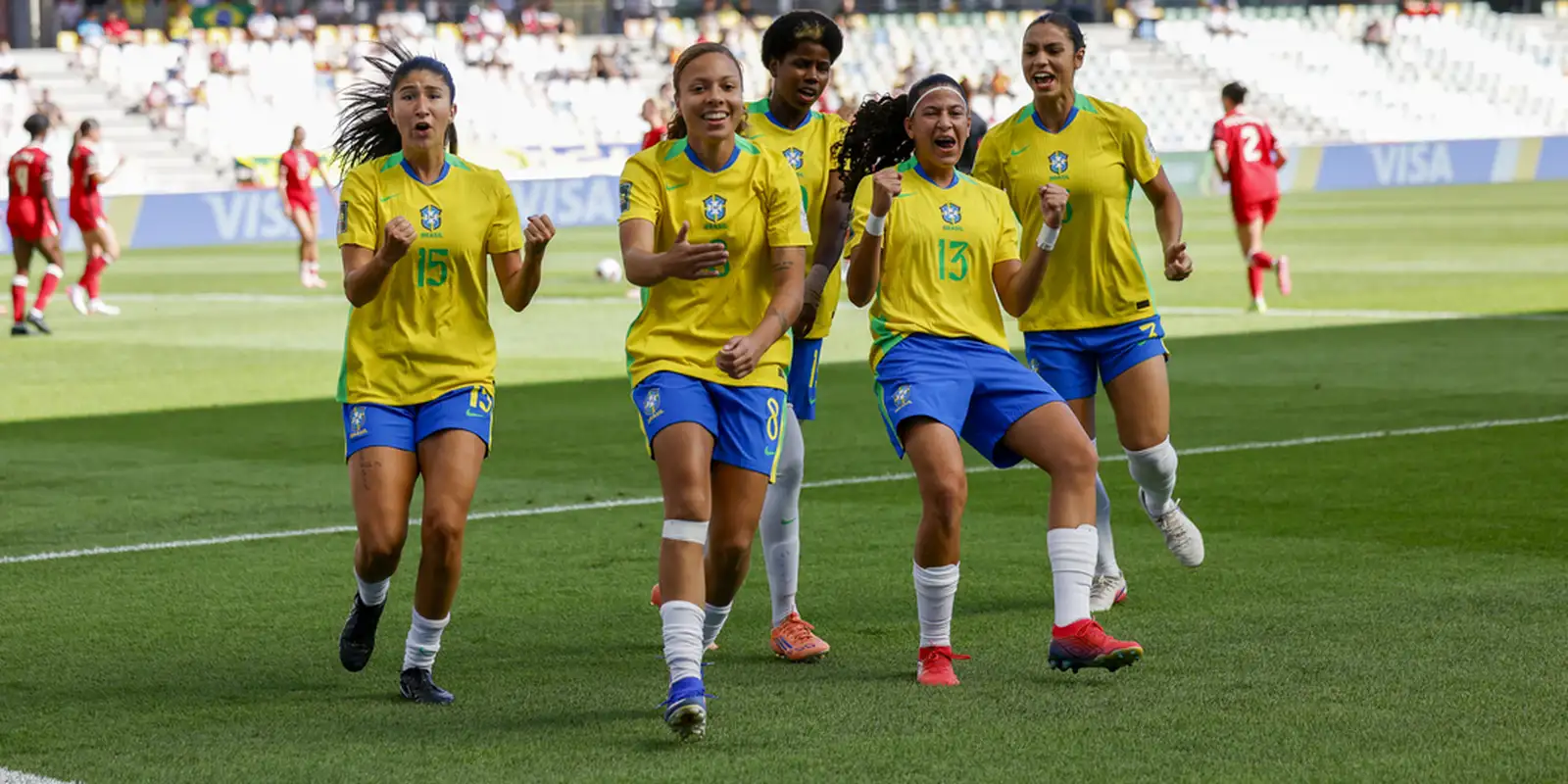Brasil sub-20 feminino avança no Mundial após goleada impressionante