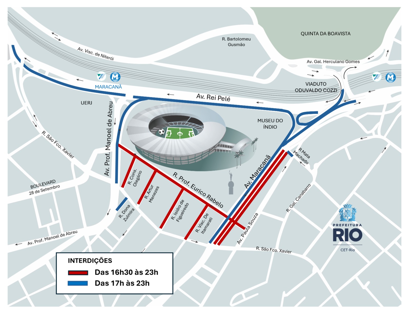Maracanã: CET-Rio inicia operação especial de trânsito para jogo do Fluminense