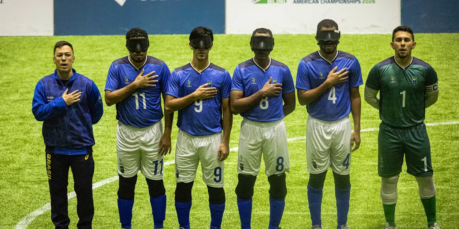 Brasil busca vaga na final da Copa América de futebol de cegos nesta quinta