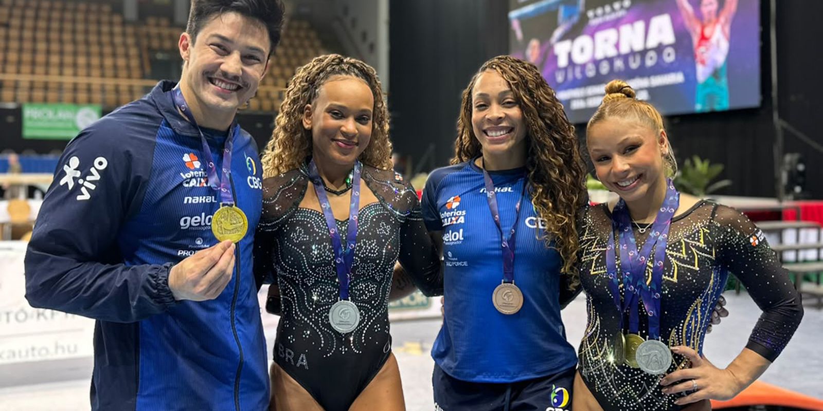 Flávia Saraiva e Rebeca Andrade lideram: Brasil conquista 5 pódios na Copa do Mundo de ginástica