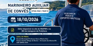Búzios define data da prova para curso gratuito de Marinheiro Auxiliar