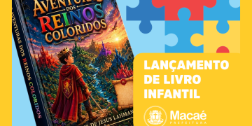 Escritor mirim autista lança livro as Aventuras dos Reinos Coloridos em Macaé